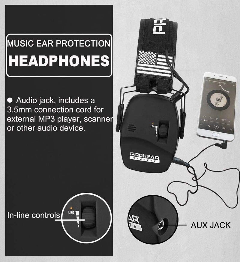 PROHEAR Digital Electronic Shooting Ear Protection 5X Sound Amplification Earmuffs, 23dB NRR Low Profile Noise Reduction Hearing Protection for Gun Range and Hunting, Black - Image 5